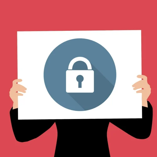 Image illustrating a padlock for security